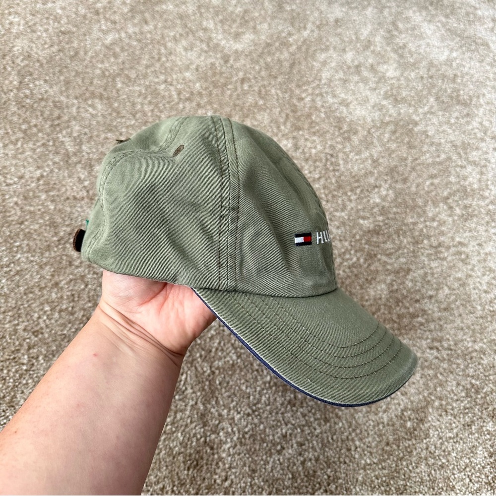 Tommy Hilfiger Olive Green Baseball Cap with Logo - Picture 4 of 8